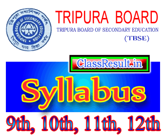 tbse Syllabus 2023 class 10th Class, 12th, HSE, Plus Two, +2